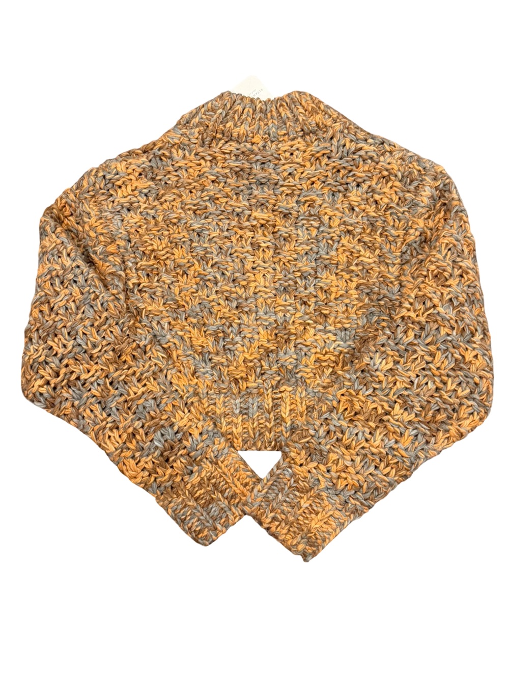 Altar’d State Marled Chunky Knit Sweater Orange Brown Gray XS NWT - Picture 6 of 12